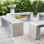 Stone,Bench,In,The,Park,And,Resting,Area