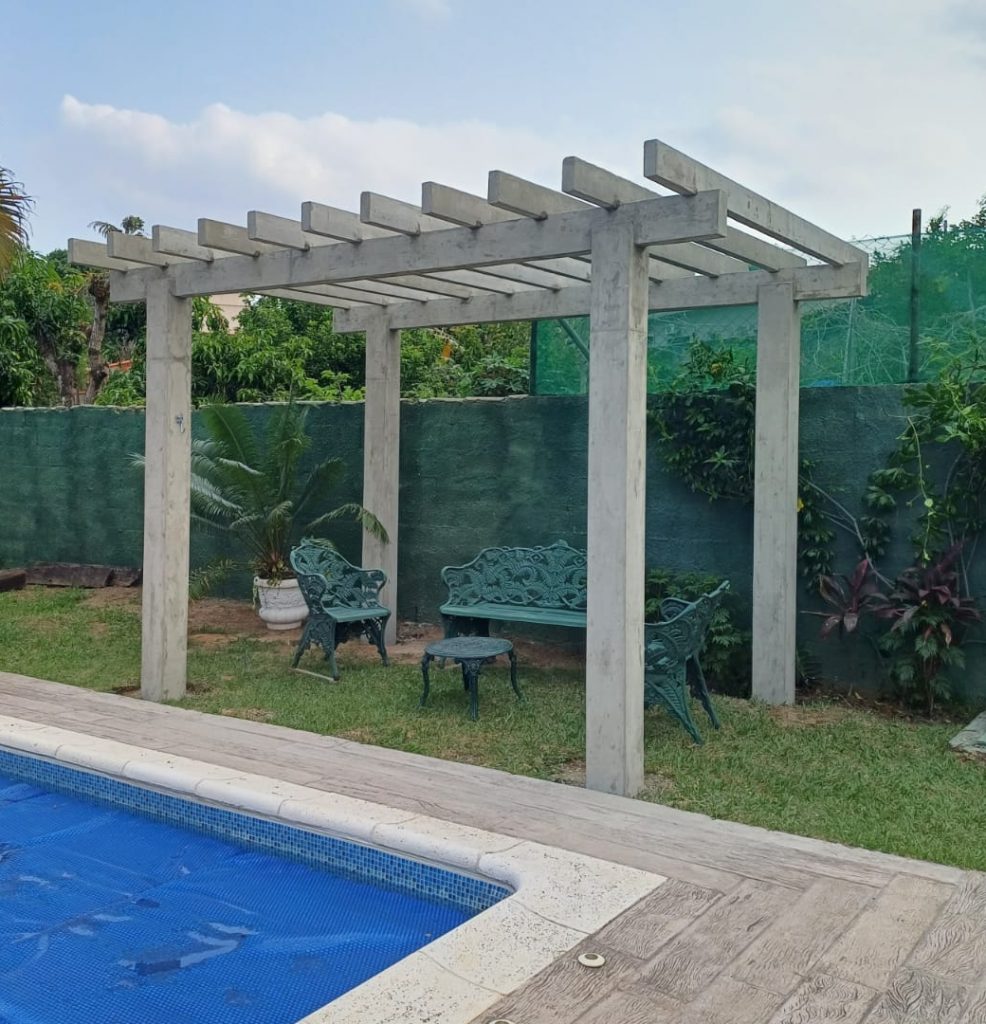 Pergolado de concreto